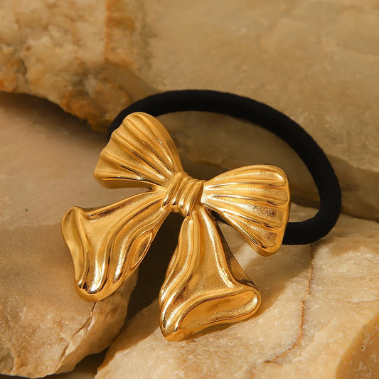 Bow hair tie