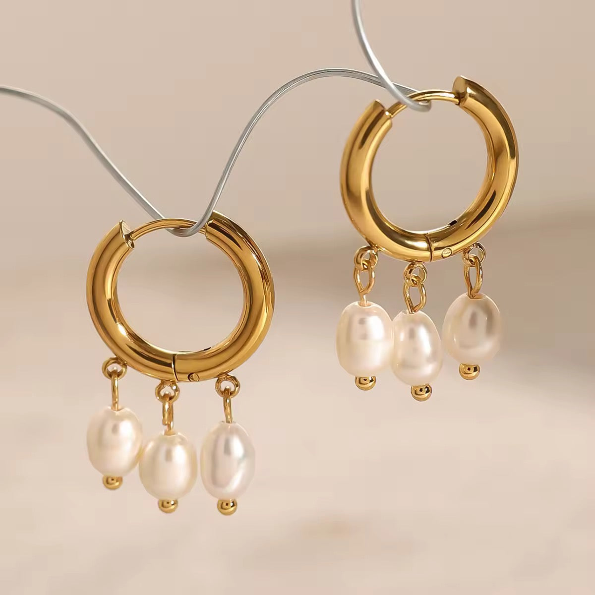 Pearl Hoops