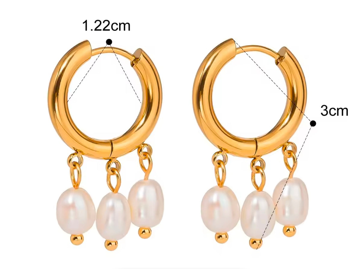 Pearl Hoops