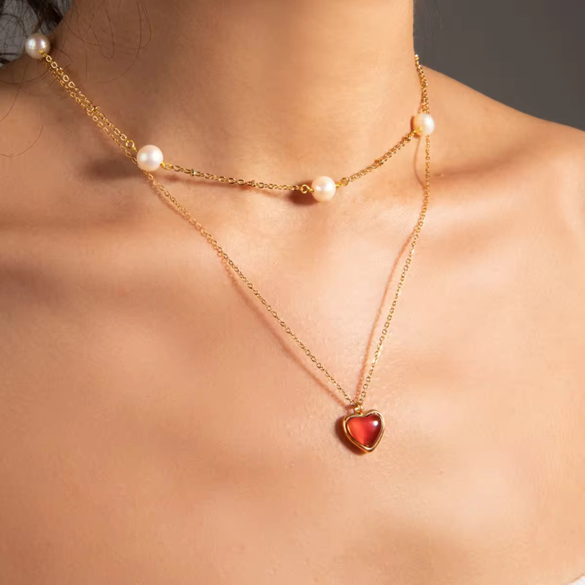 Red Heart Necklace