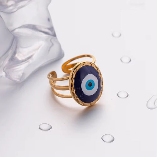 Oval eye Ring