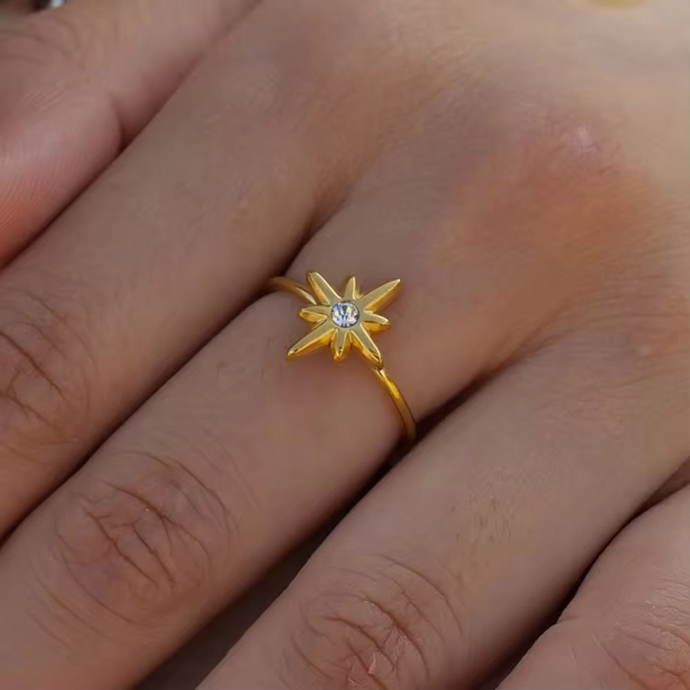 Zirconia Star Ring