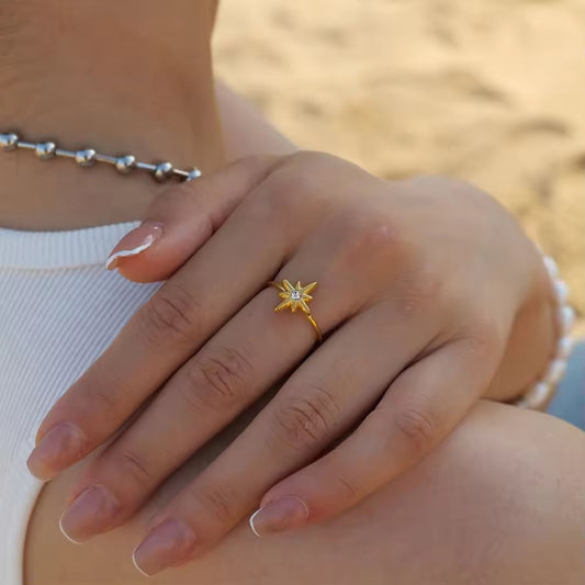 Zirconia Star Ring