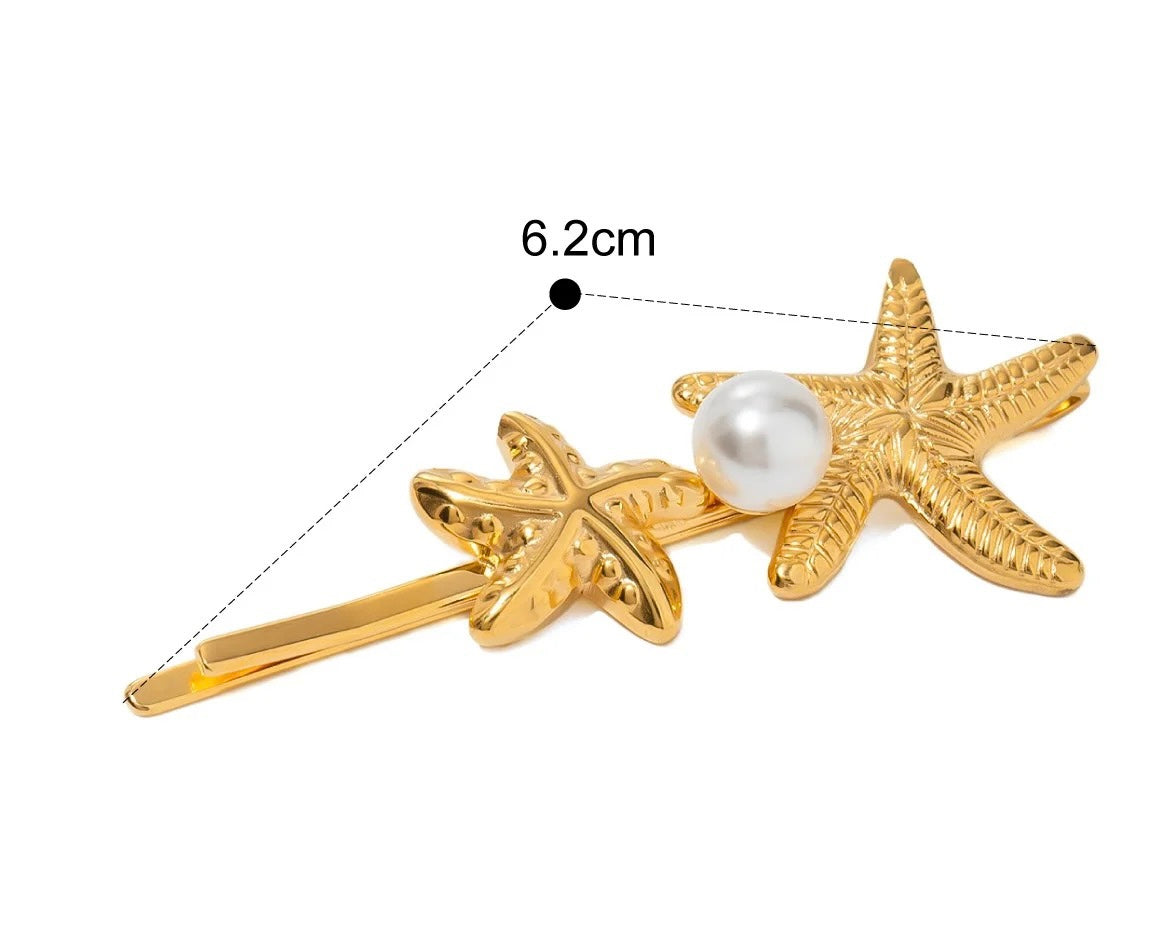 Hazel starfish Hair Clip