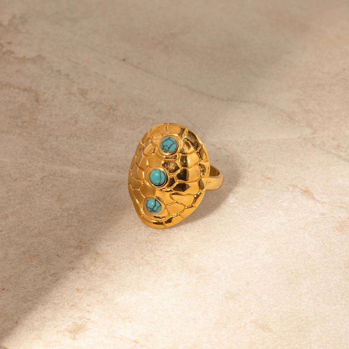 Turtle Turquoise Ring