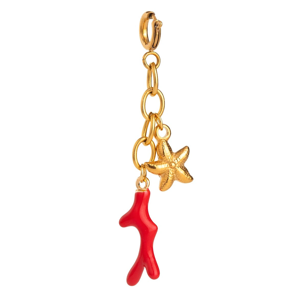 Red Starfish Charm