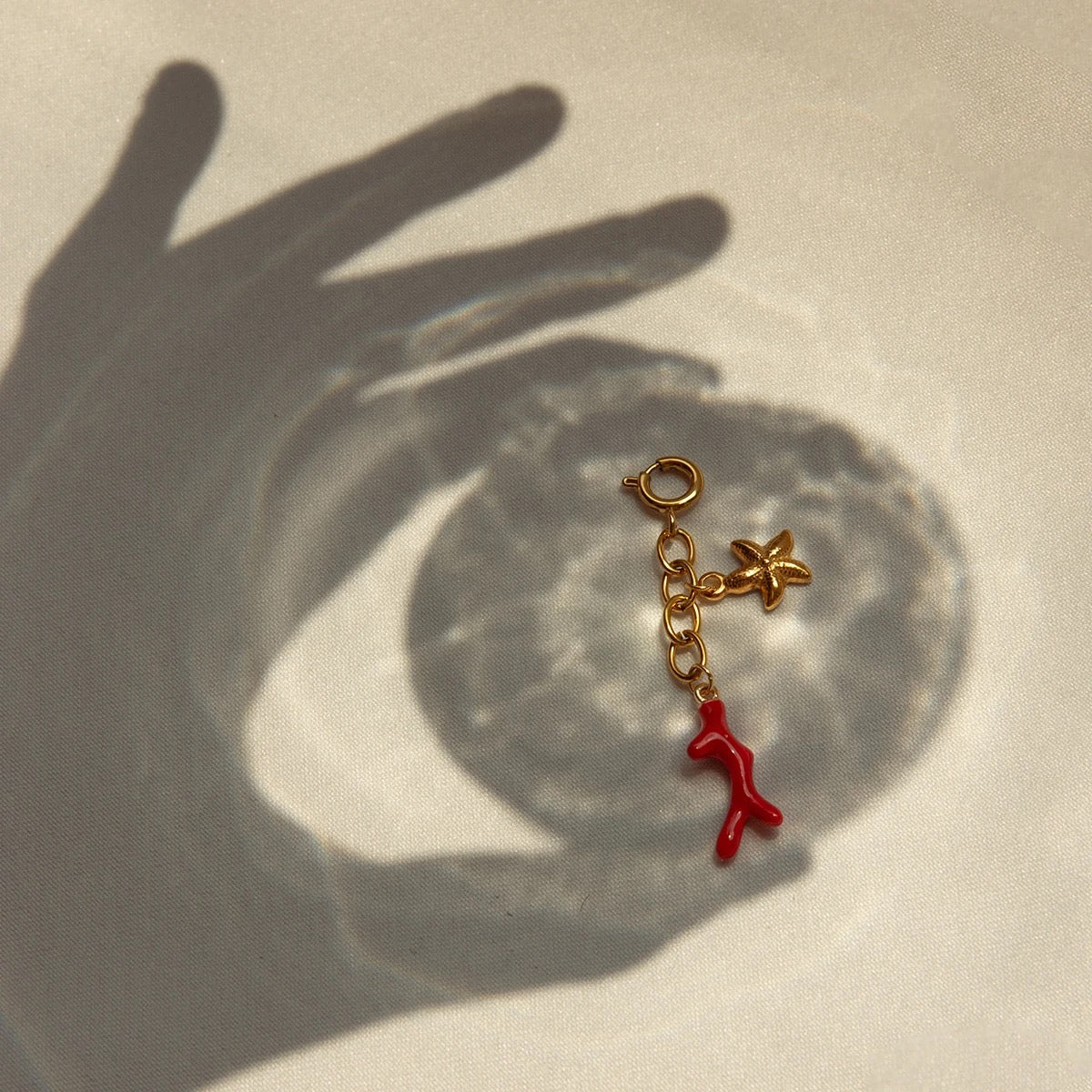 Red Starfish Charm