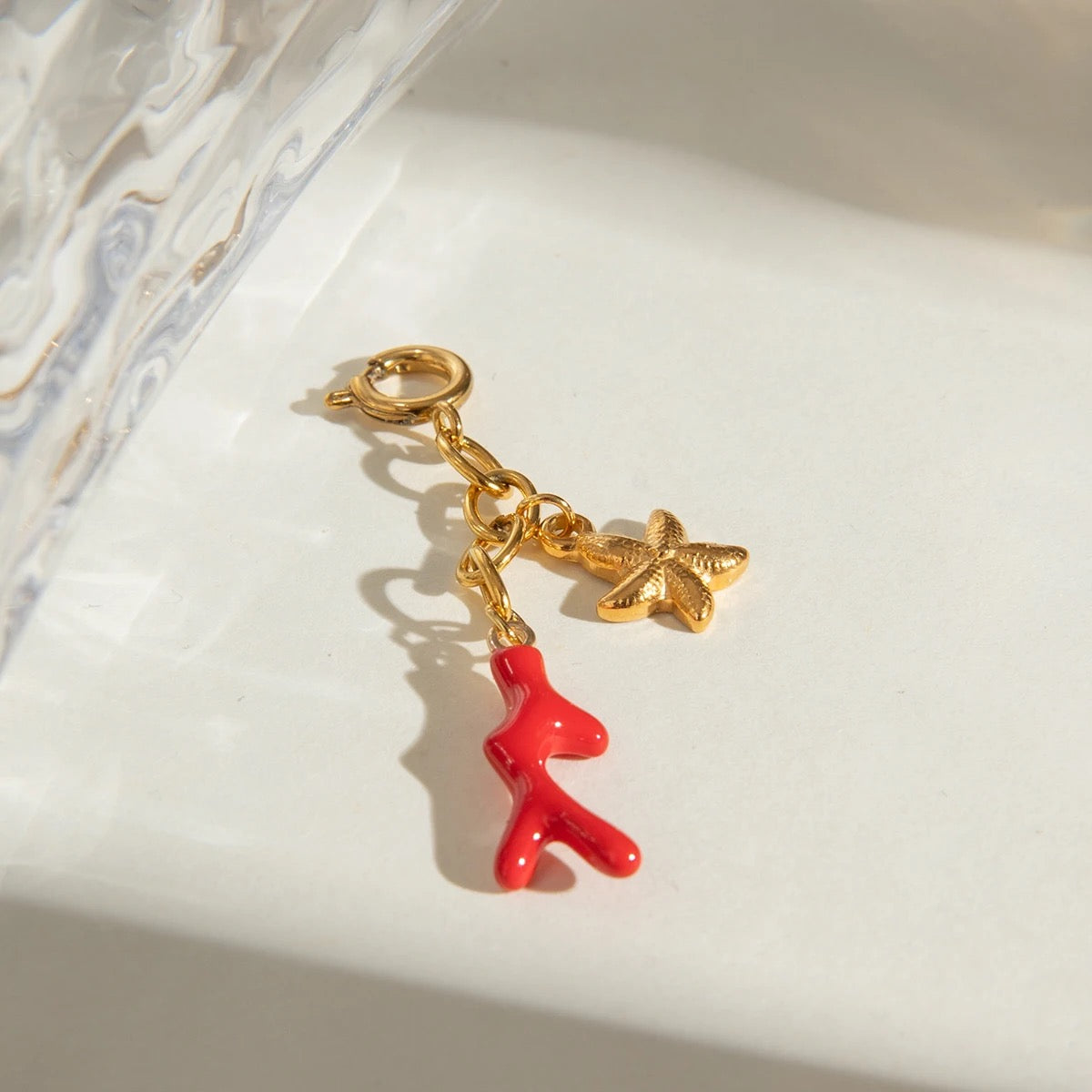 Red Starfish Charm