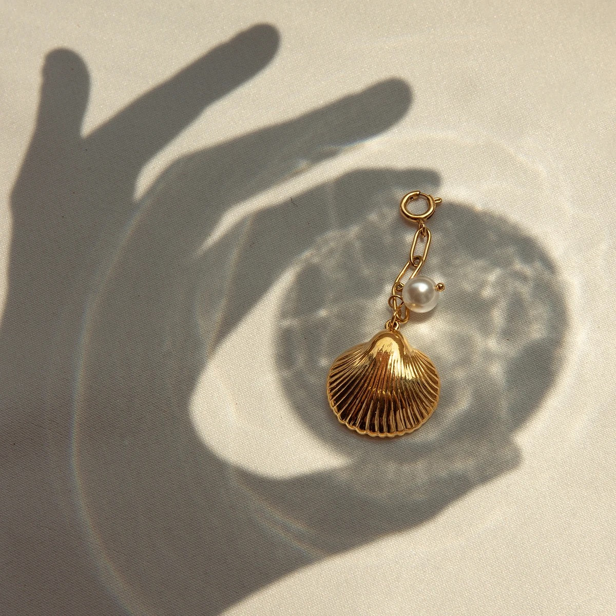 Shell Pearl Detachable Charm