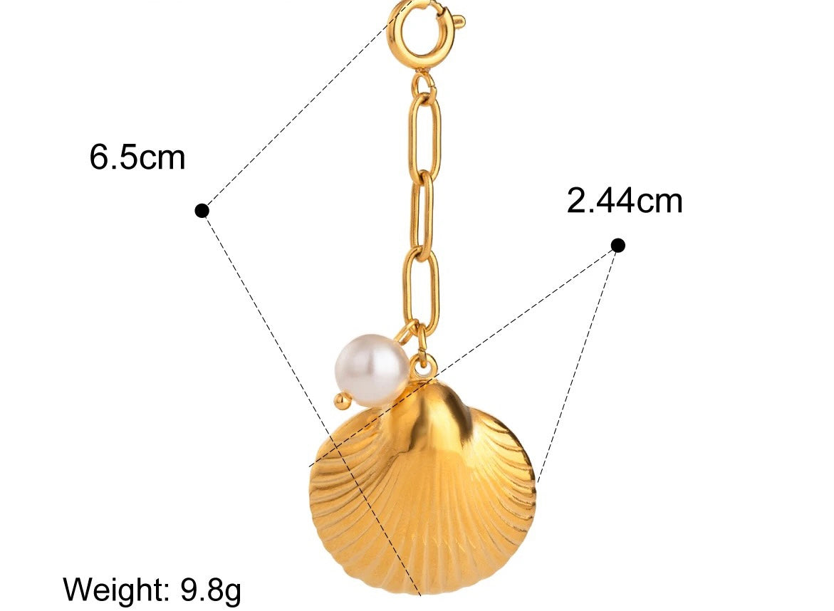 Shell Pearl Detachable Charm