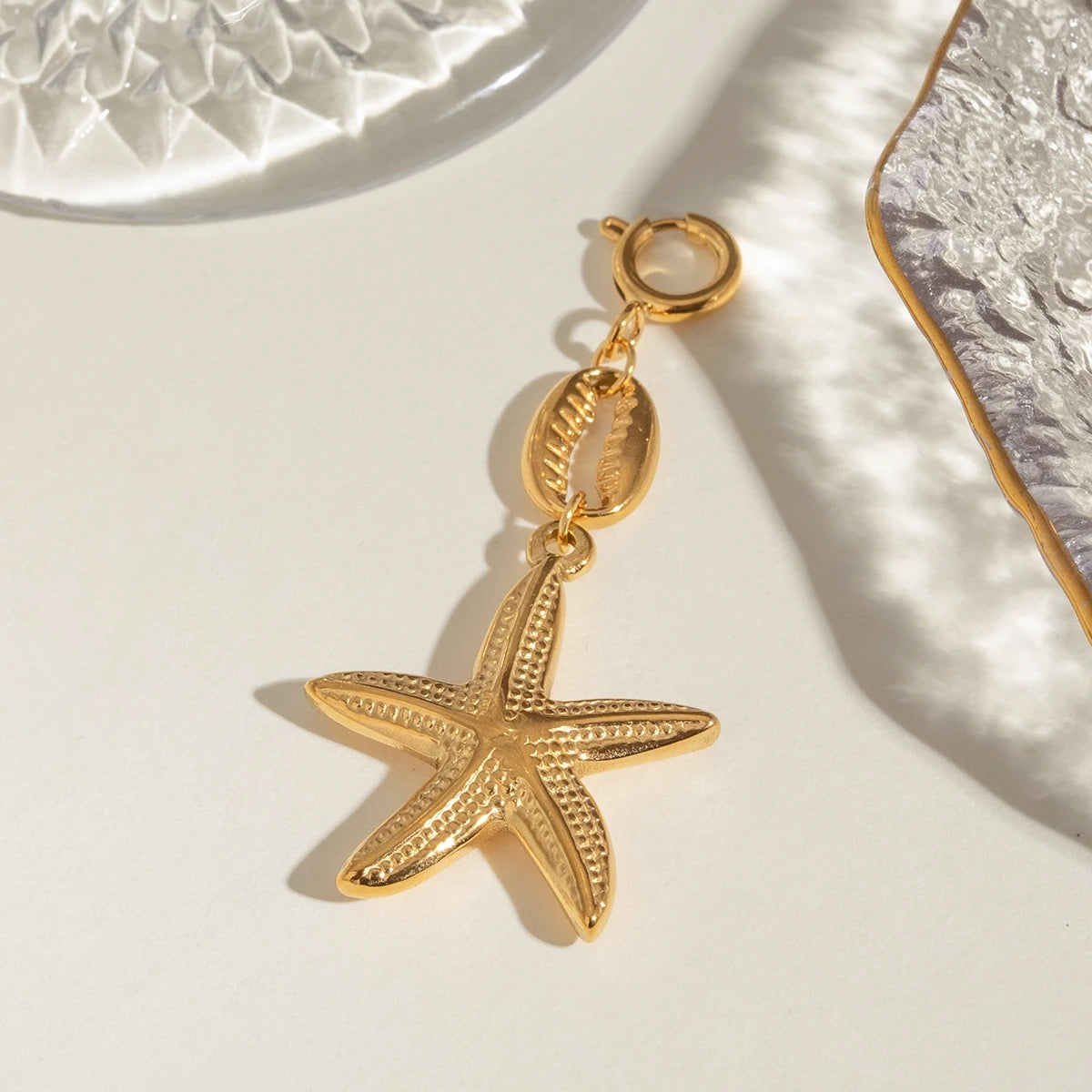 Starfish Shell Charm