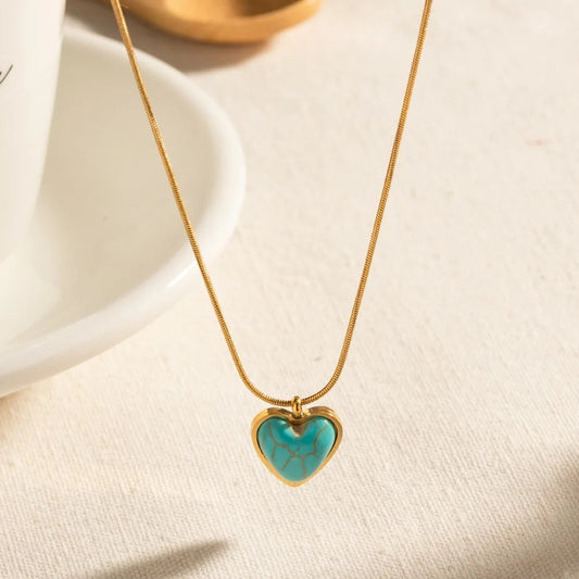 Turquoise Heart Necklace